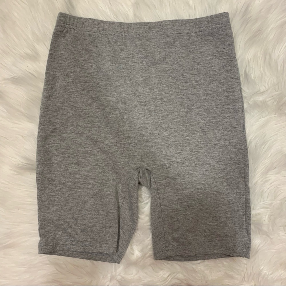 Gray bike shorts